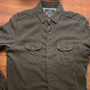 Grayers Mens Button Down Shirt XS Charcoal Gray
